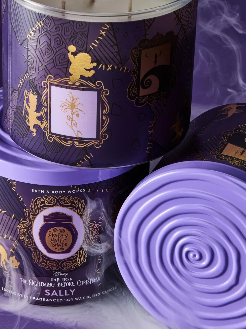 “New”Bath & Body Works-The Nightmare Before Christmas 3 wick Candle